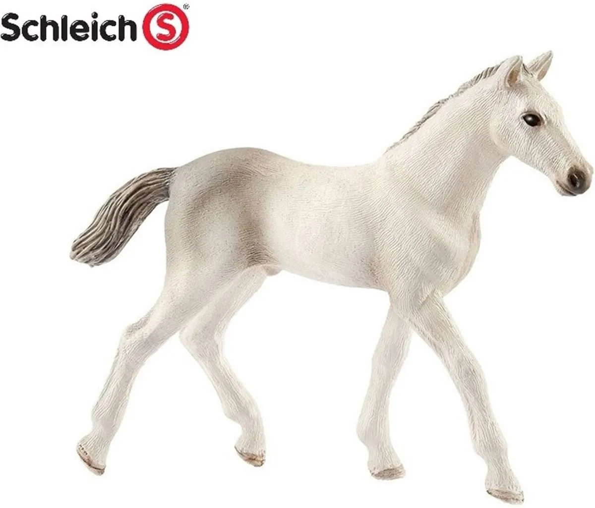 Schleich Holsteiner Veulen S17079 Speelfiguur - Beige/Grijs