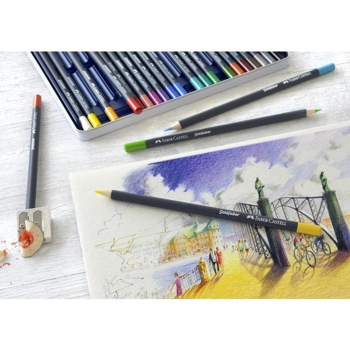 Faber-Castell Goldfaber FC-114740 Kleurpotlood - 140 Fel Ultramarijn