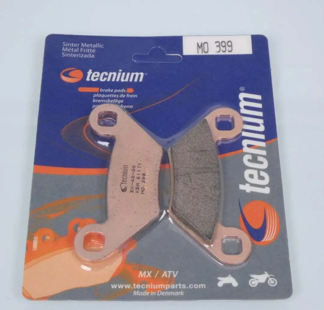 Plaquette frein Tecnium pour Quad Polaris 550 Sportsman EPS 2011 à 2014 MO399 A