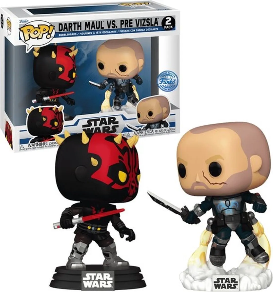 Funko Pop Star Wars Clone Wars Darth Maul vs Pre Vizsla - 2-Pack
