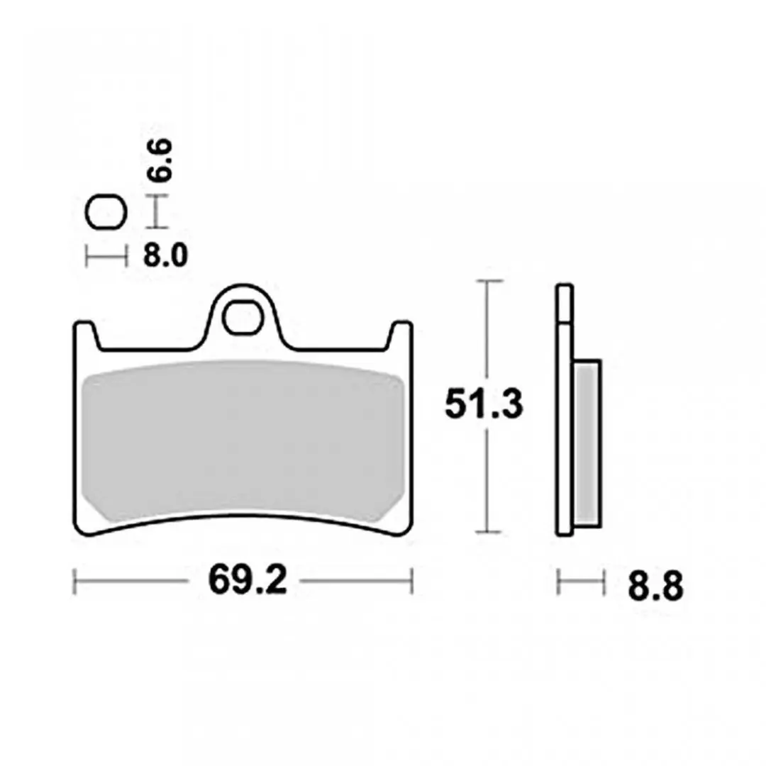 Plaquette de frein Malossi pour Moto Yamaha 600 FZS Fazer 1998 à 1999 Neuf