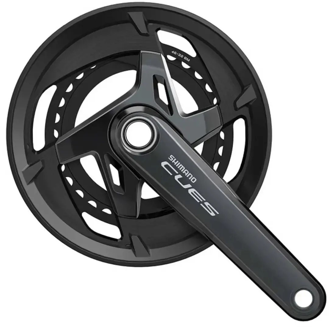 Shimano Cues Hollowtech U8000-2 Crankstel Zilver 170 mm / 46/32t