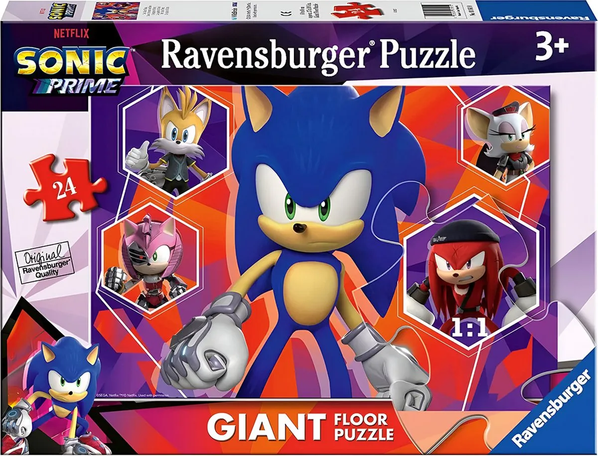 Ravensburger Sonic Prime 24-delig Puzzel - Veelkleurig