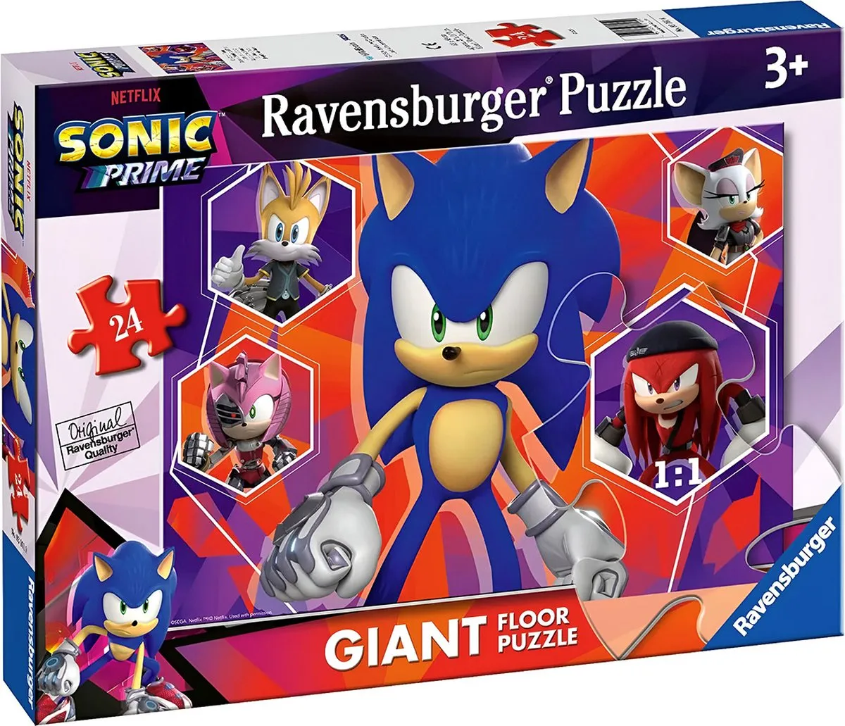 Ravensburger Sonic Prime 24-delig Puzzel - Veelkleurig