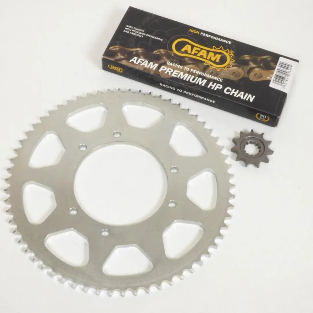 afam kettingset voor motorfiets hm 50 cre 2003 tot 2012 11 x 62 nieuw