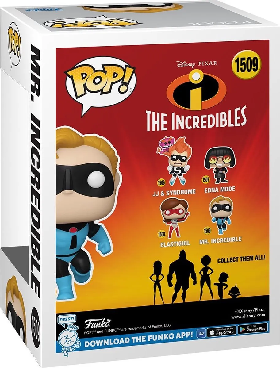 Funko Pop! Disney Pixar The Incredibles Mr. Incredible #1509 - Veelkleurig