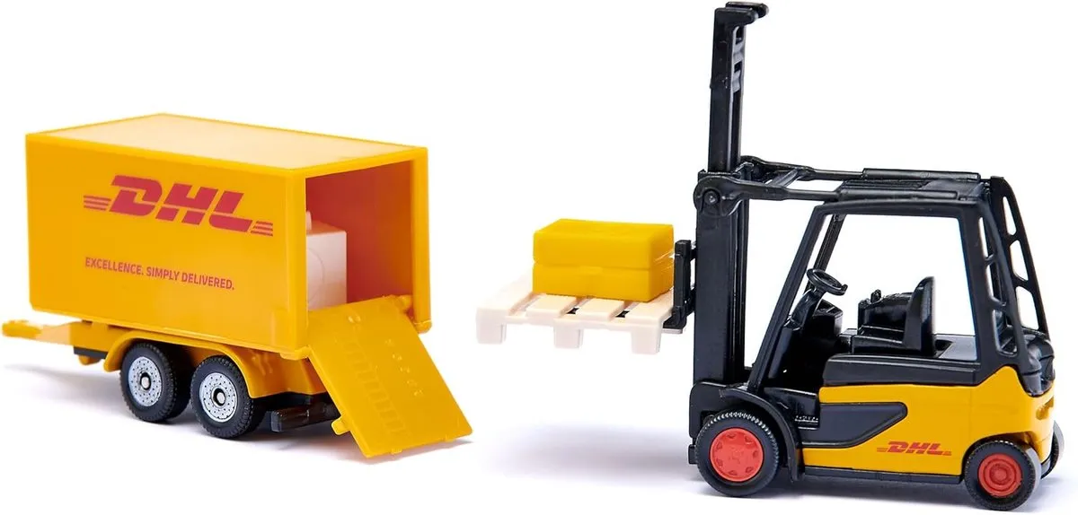 SIKU 6324 DHL Logistieke Set - 4-delig Geel - afbeelding 6 van 6