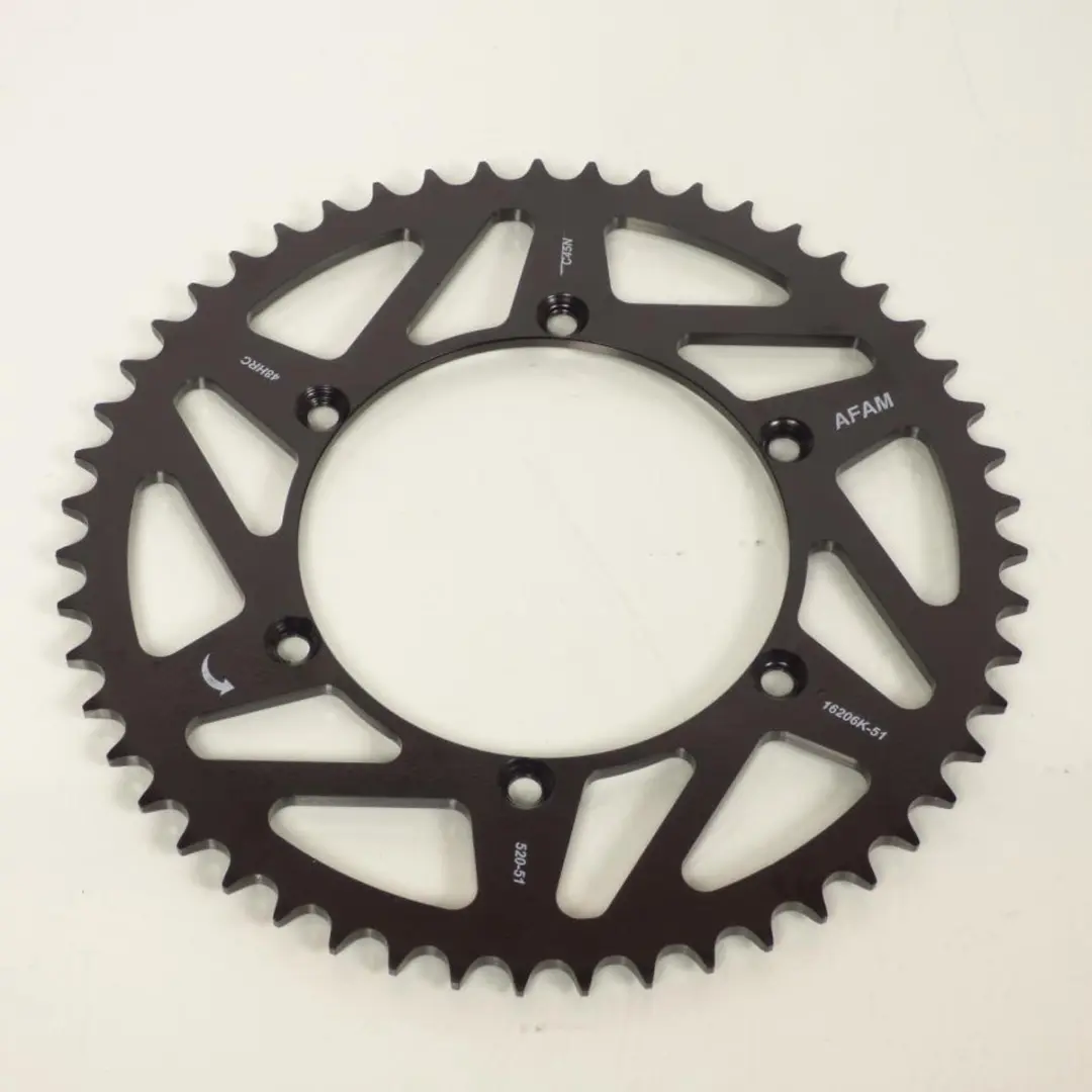 Couronne de transmission Afam 51 dents 520 Ø134mm pour moto Sherco 125 SE 2018