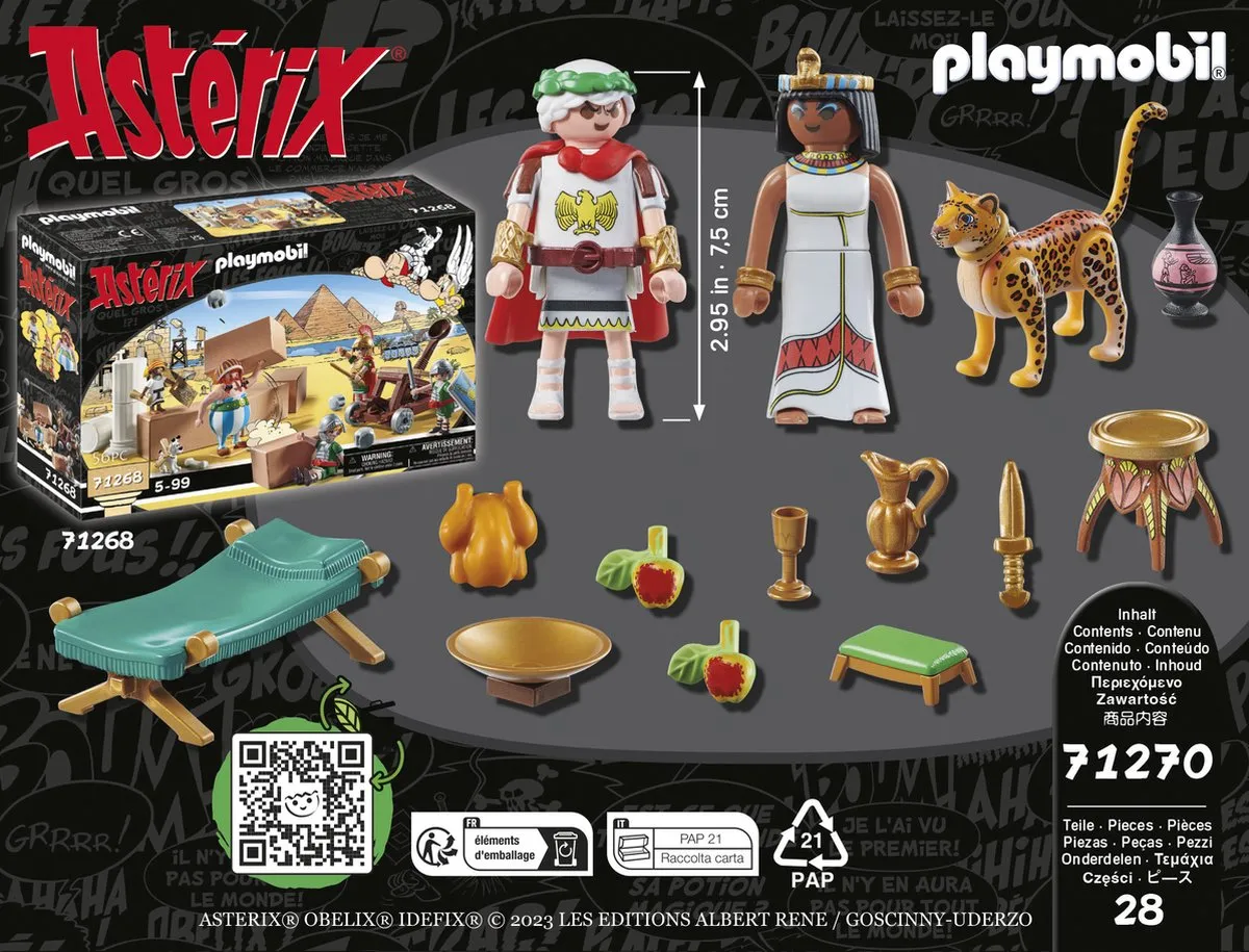 Playmobil Astérix Caesar & Cleopatra 71270 - Meerkleurig - afbeelding 6 van 6