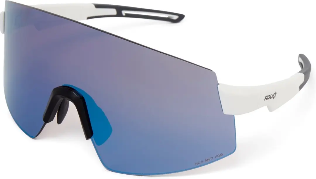 AGU Vigor XL HDII Bril - Wit - Anti-Fog & Hydrofoob - UV400 - 2 Extra Lenzen