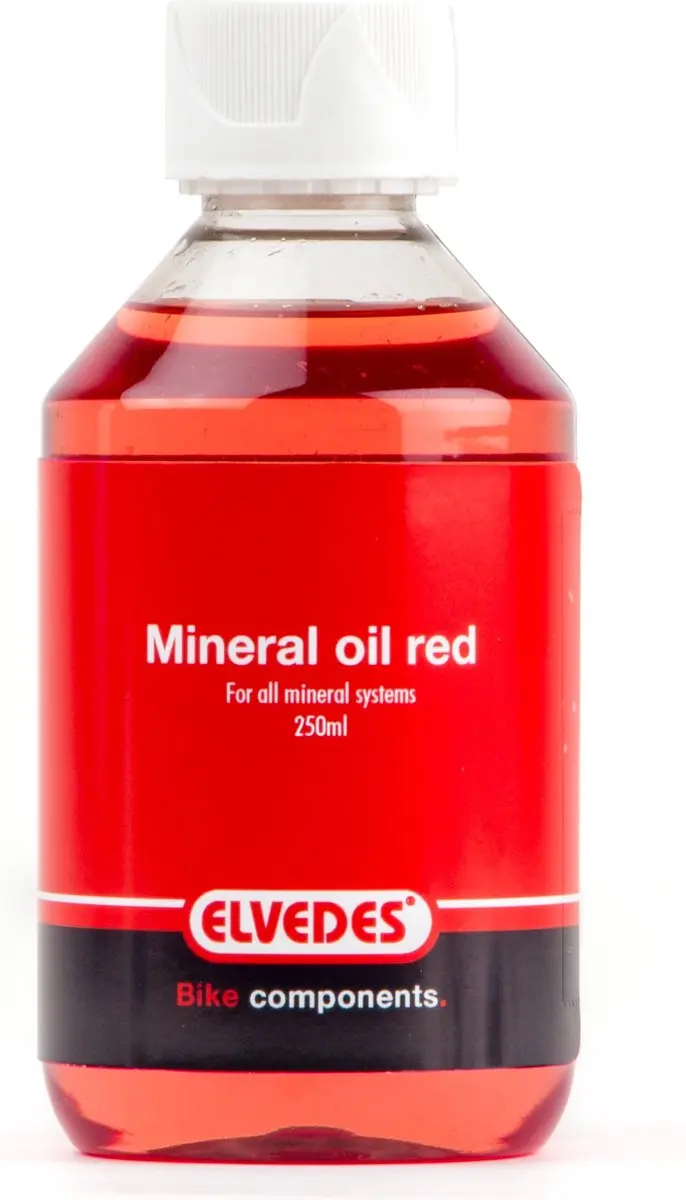 Elvedes Minerale Olie Hydraulische Schijfremmen 250ml - Rood