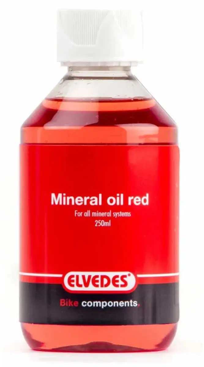 Elvedes Minerale Olie Hydraulische Schijfremmen 250ml - Rood