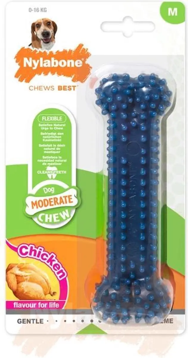 Nylabone Moderate kauwbot met Kipsmaak