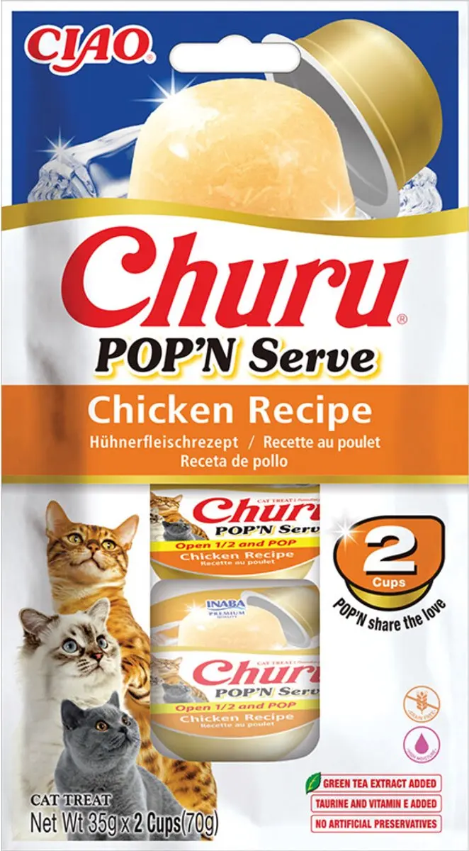 CIAO Kattensnack Churu Pop'n Serve Chicken