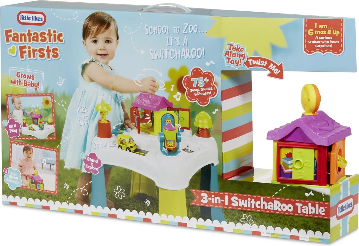 Little Tikes 3-in-1 Switcharoo Speeltafel - Wit - afbeelding 6 van 6