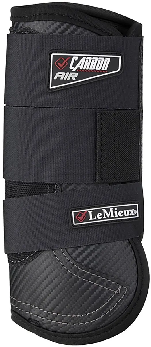 Lemieux Carbon Air XC Beenbeschermers Front - Zwart S