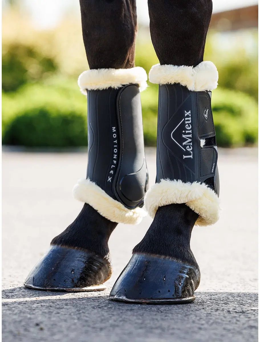 Lemieux Motionflex Dressage Beenbeschermers M - Zwart