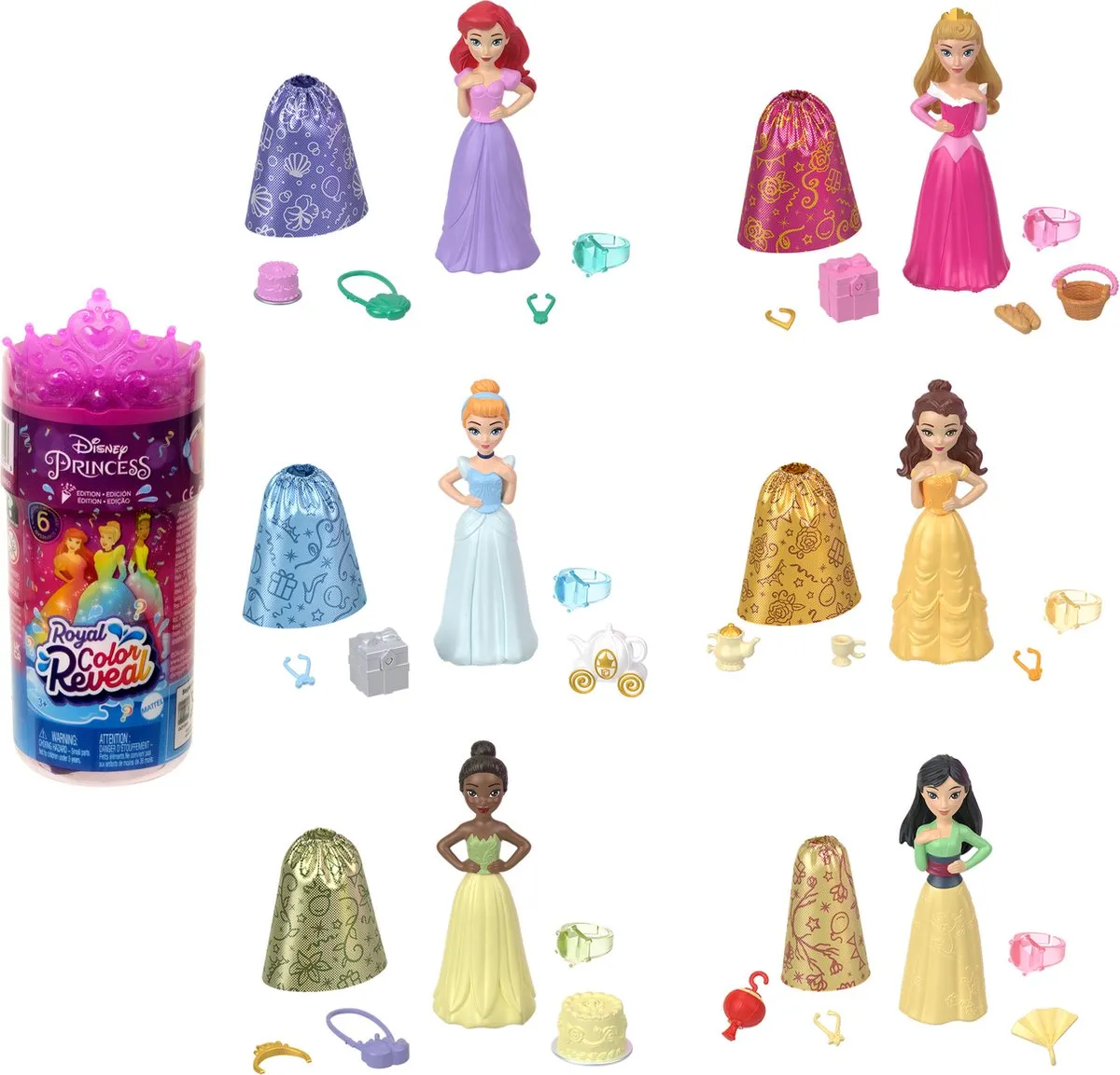 Disney Prinses HMK83 Color Reveal Feesteditie Minipop