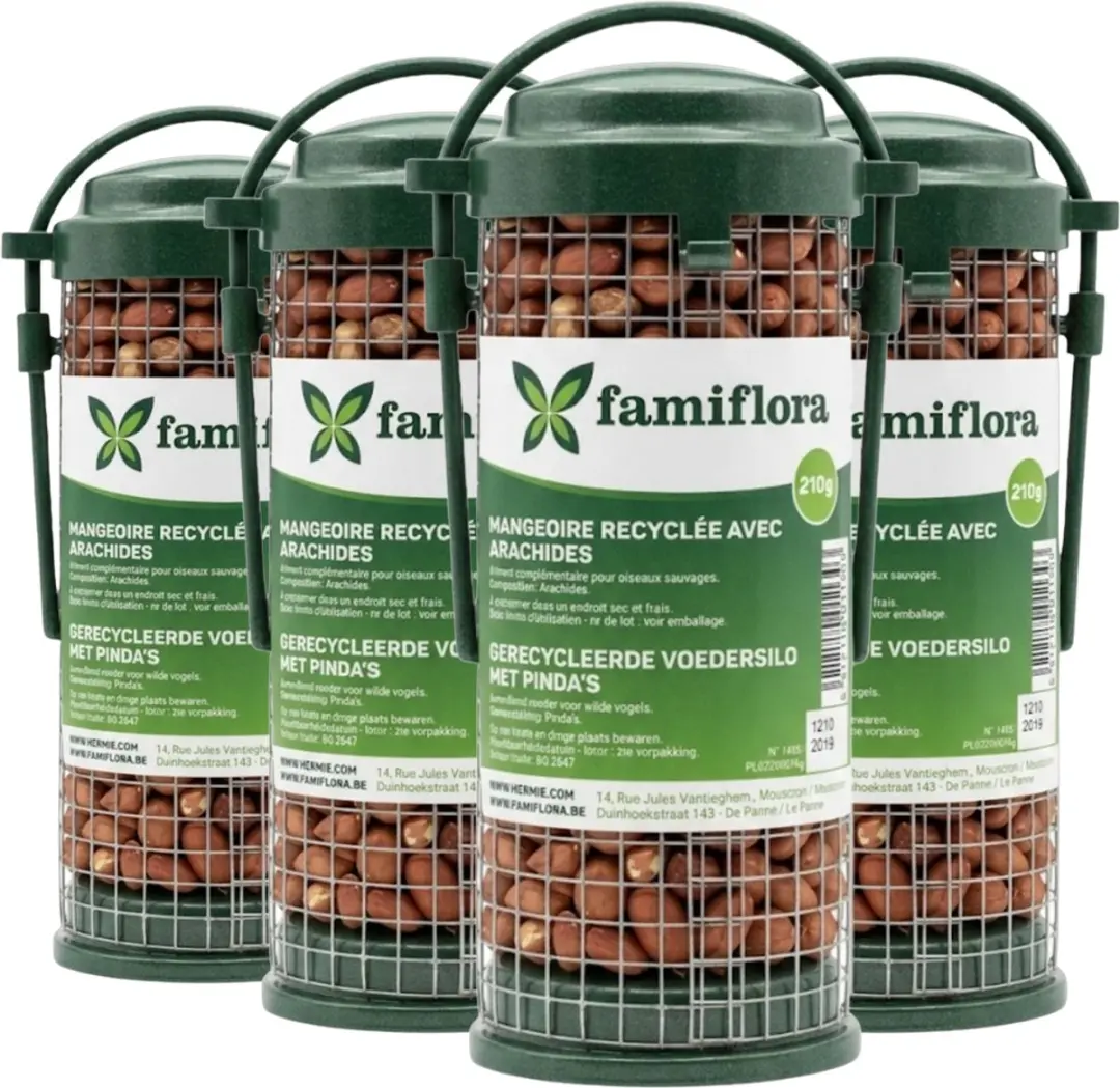 Famiflora Voedersilo Pinda's 4 Stuks