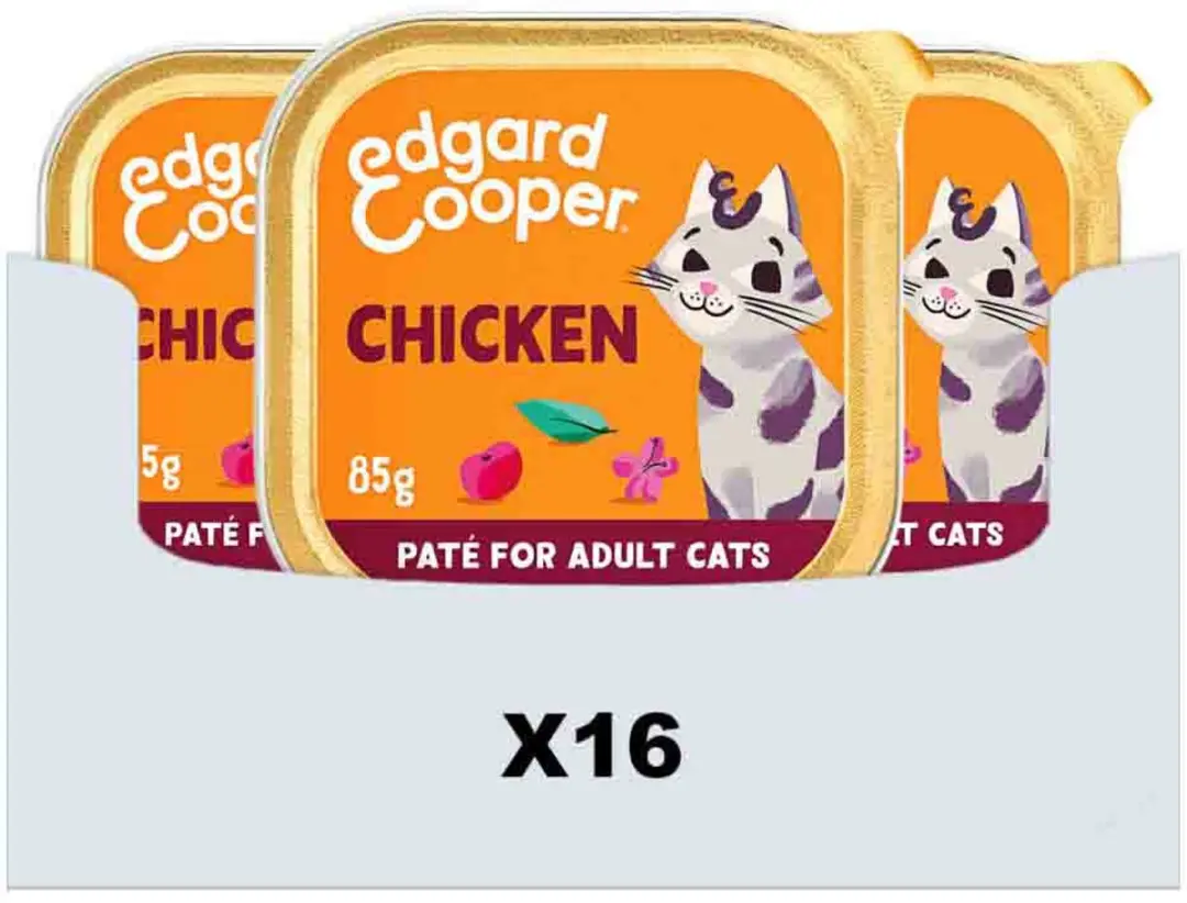 Edgard & Cooper Gesteriliseerde Kattenpaté 16x85g Kip