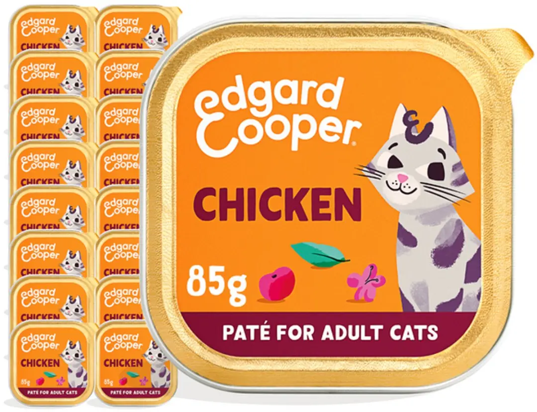 Edgard & Cooper Gesteriliseerde Kattenpaté 16x85g Kip