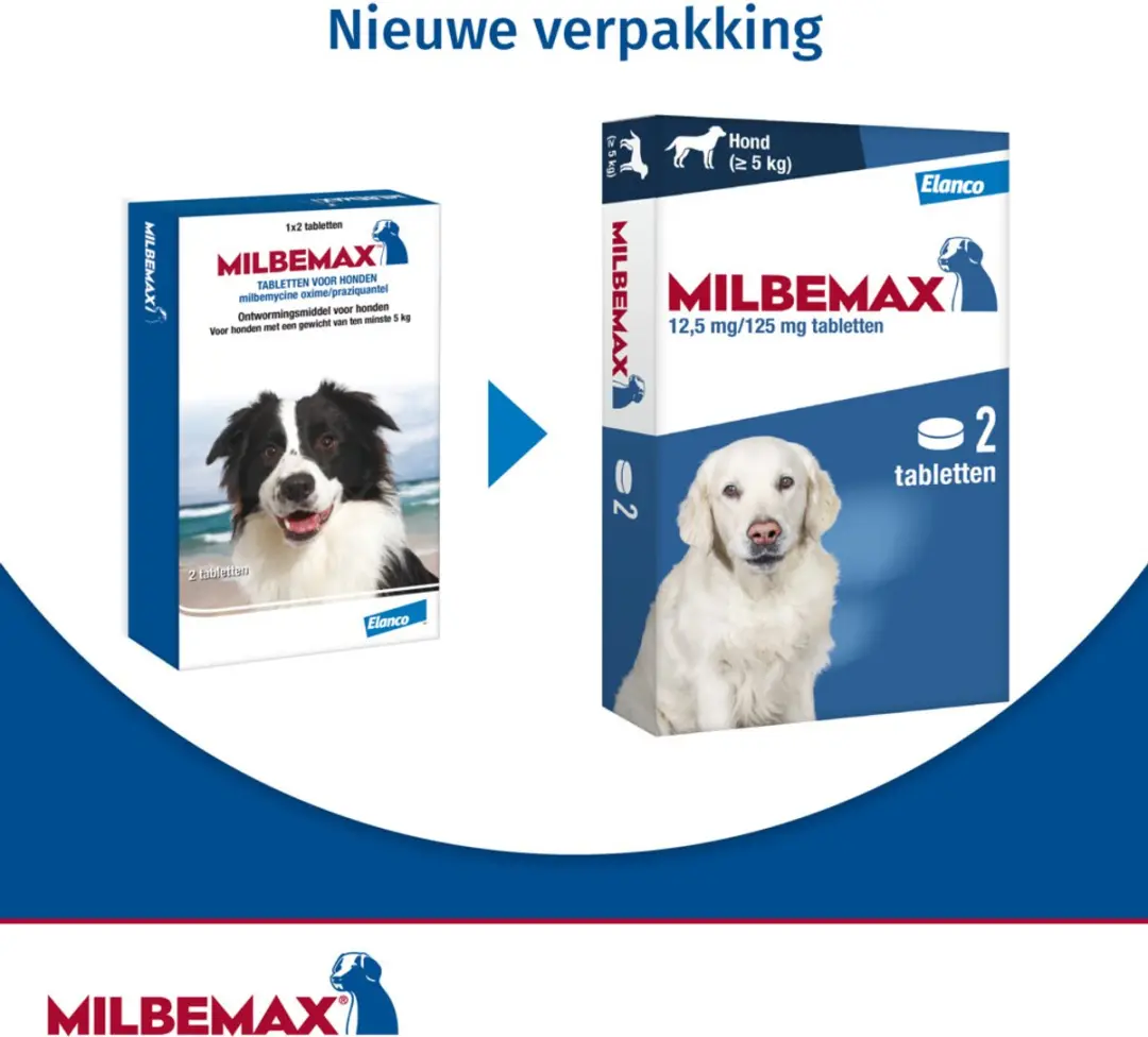 Milbemax Hond Anti-wormmiddel 2 tabletten 10-75kg