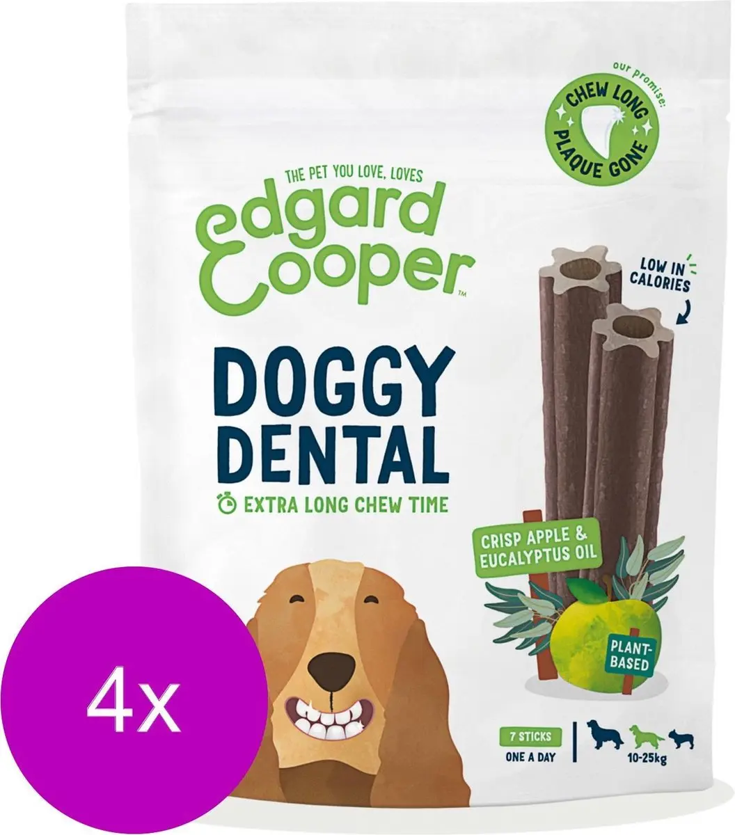 Edgard & Cooper Doggy Dental Appel - 16 Stuks