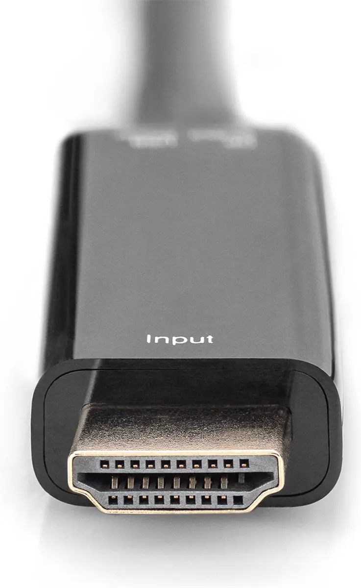 Digitus AK-330101-002-S HDMI-kabel DisplayPort/HDMI/USB - Zwart