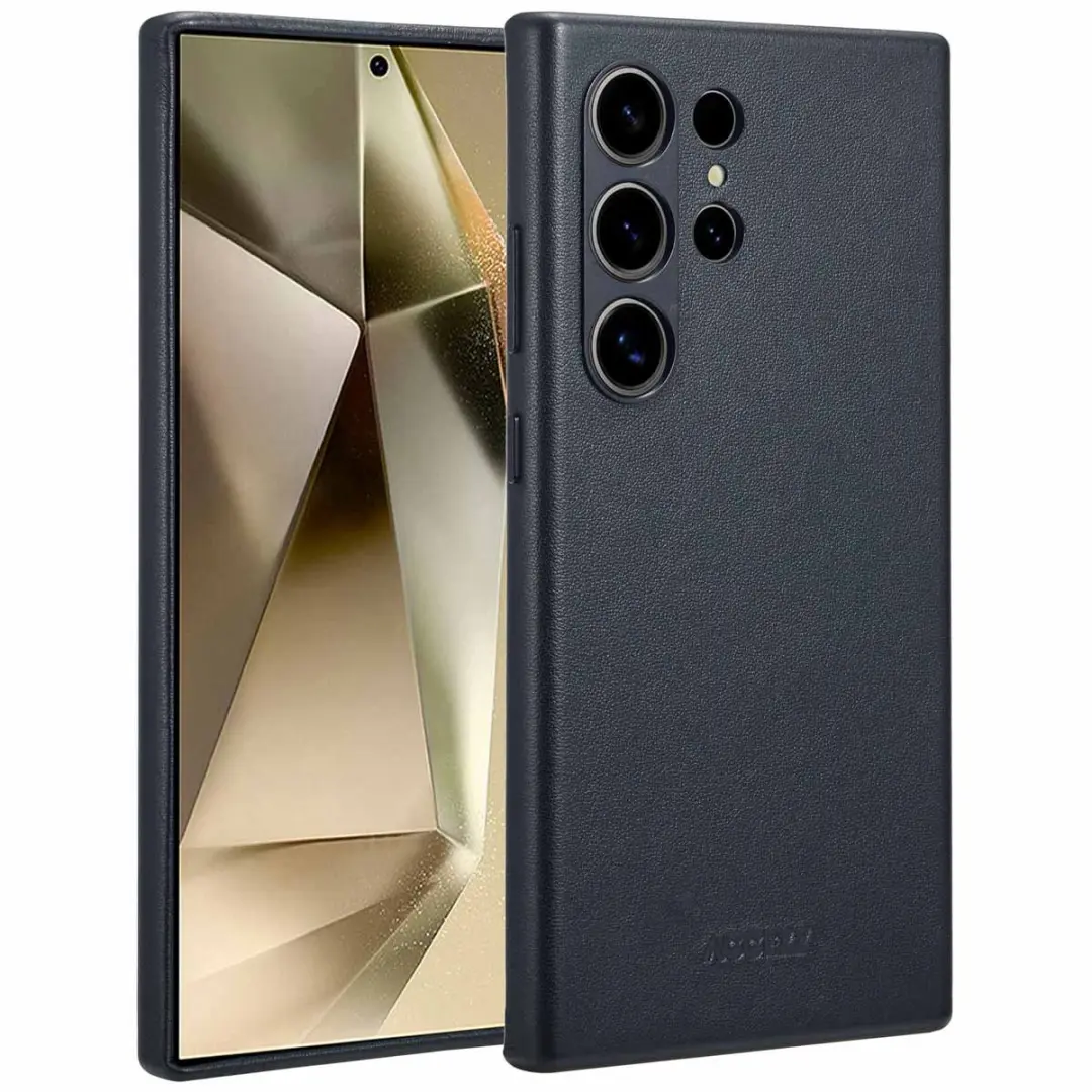 Accezz Hoesje Samsung Galaxy S24 Ultra Magnetisch Leder