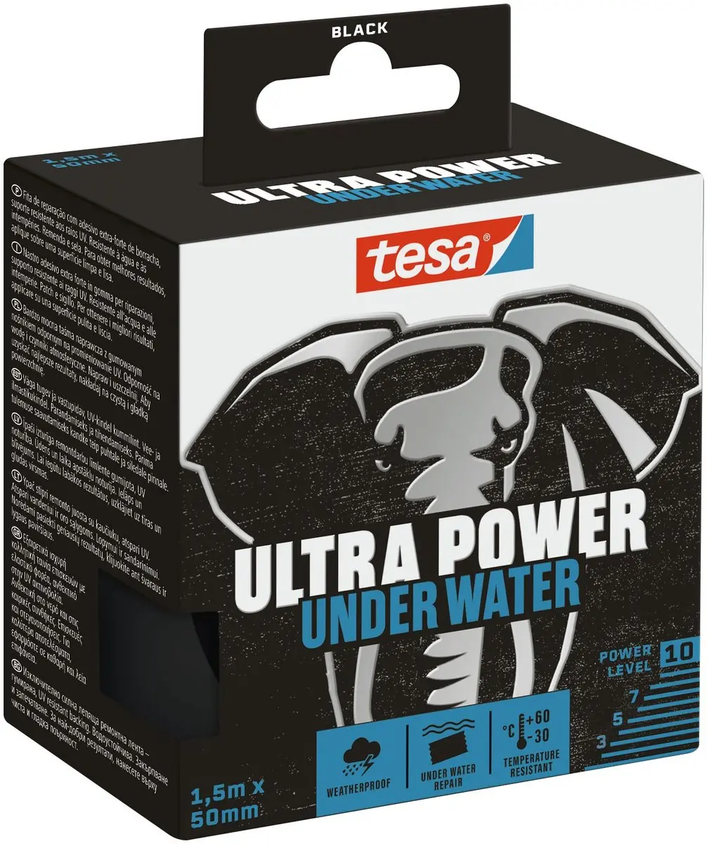 Tesa Ultra Power Transparante Reparatietape 1.50x50mm