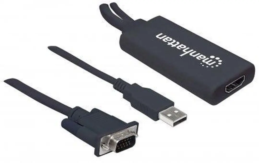 Manhattan VGA USB naar HDMI Converter 152426 - Zwart - afbeelding 3 van 6