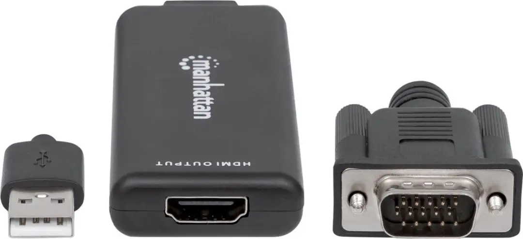Manhattan VGA USB naar HDMI Converter 152426 - Zwart - afbeelding 4 van 6