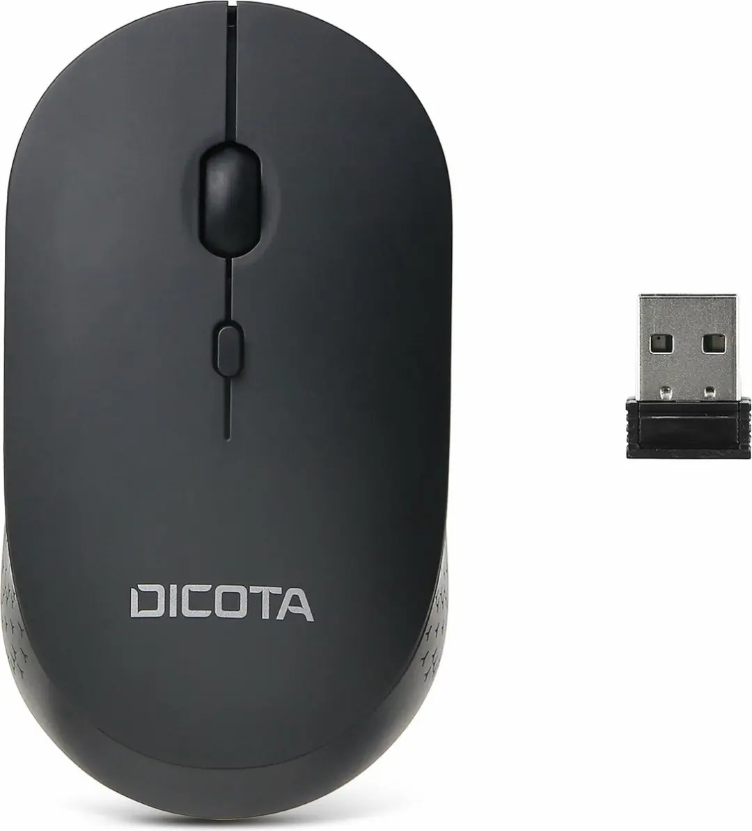 Dicota Silent V2 Draadloze Optische Muis 1600 DPI - Zwart - afbeelding 4 van 4
