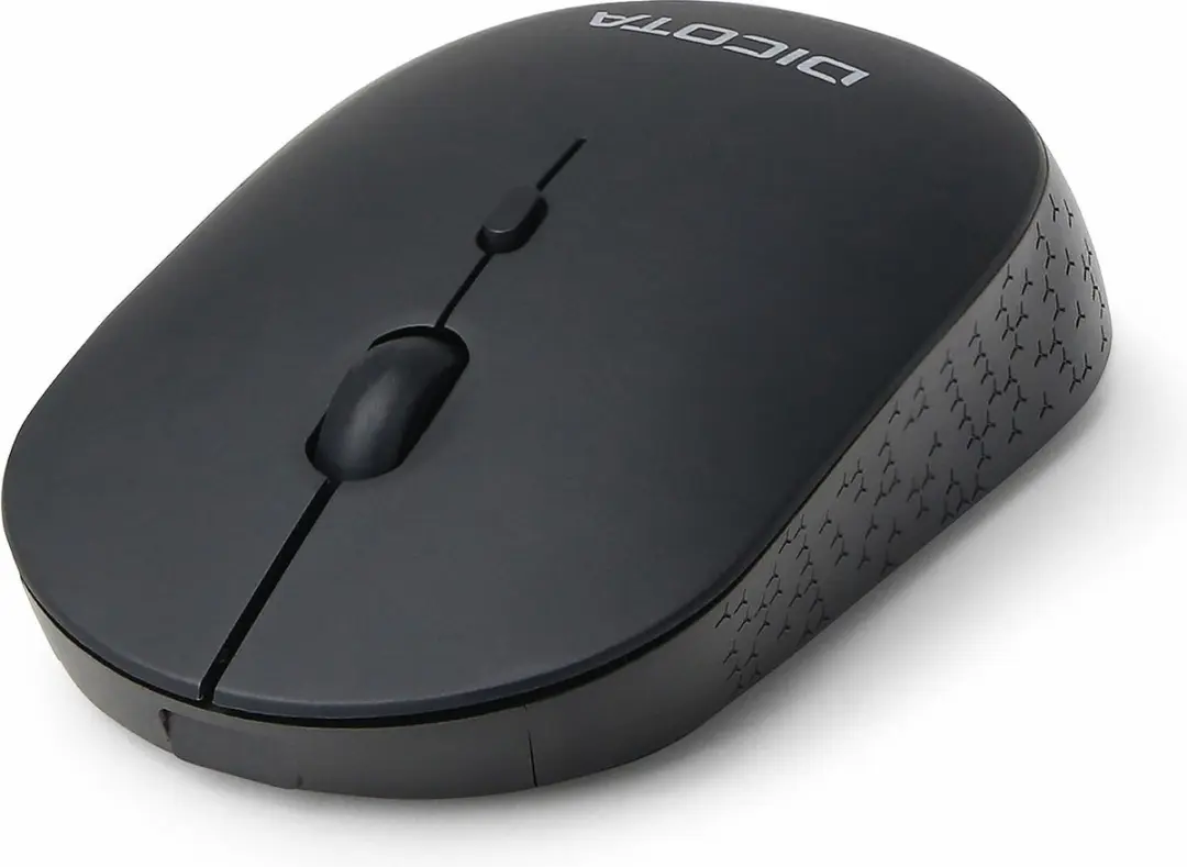 Dicota Silent V2 Draadloze Optische Muis 1600 DPI - Zwart - afbeelding 2 van 4