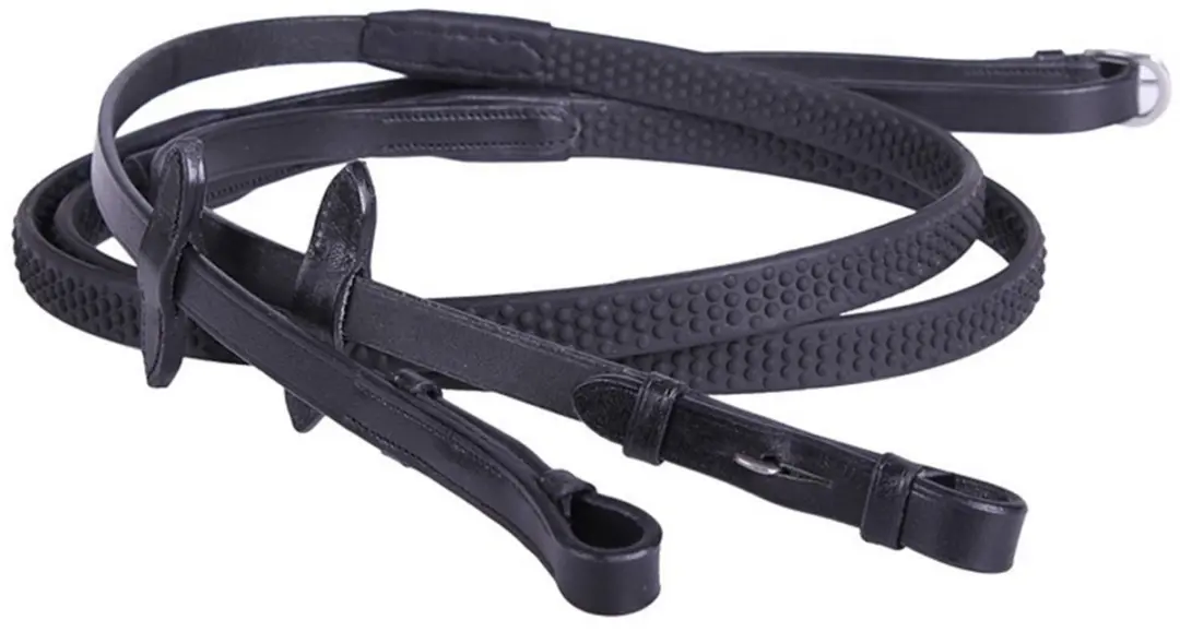 QHP Teugels Rubber Soft Pony - Zwart