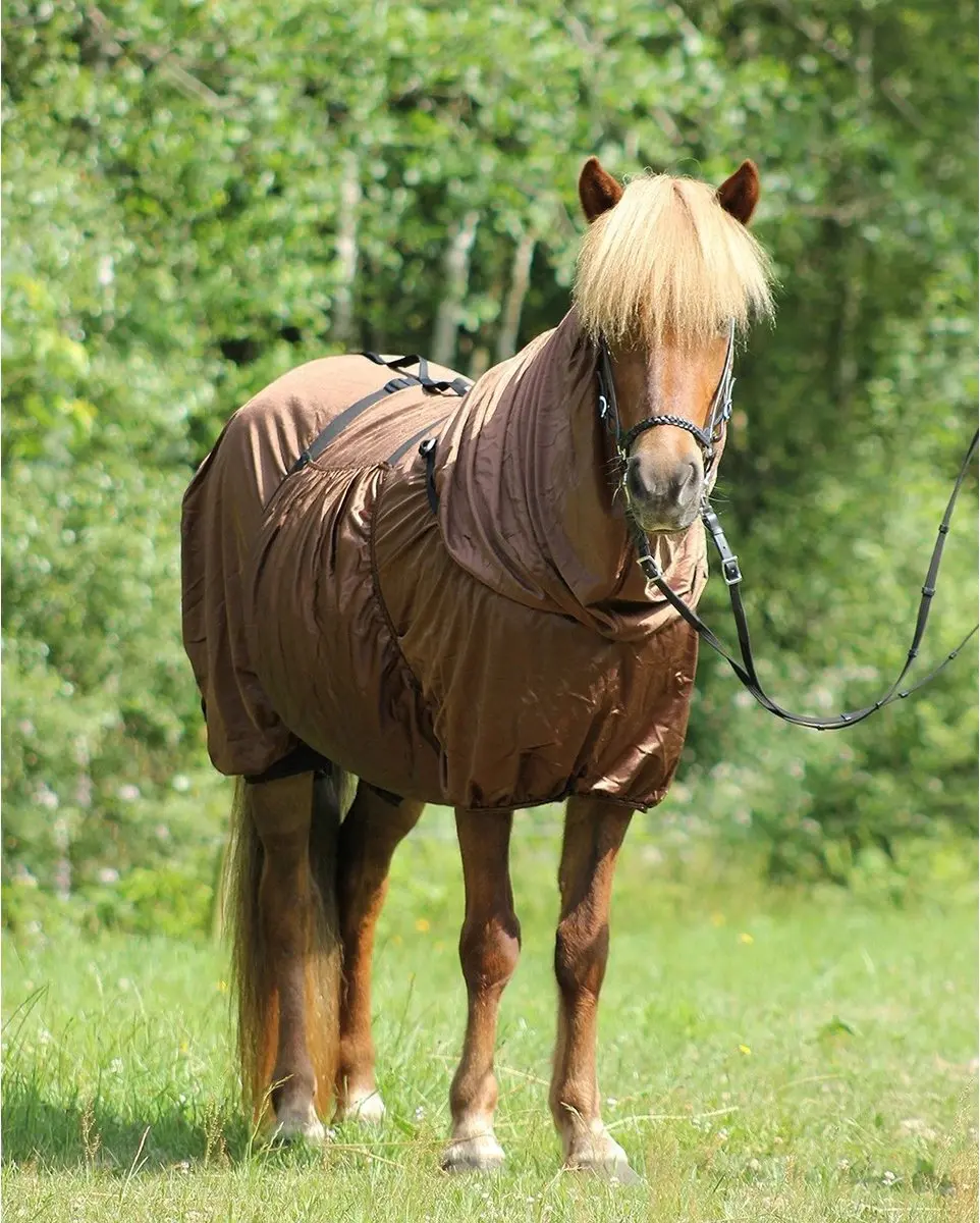 QHP Eczeemdeken Icelandic Bruin - 135
