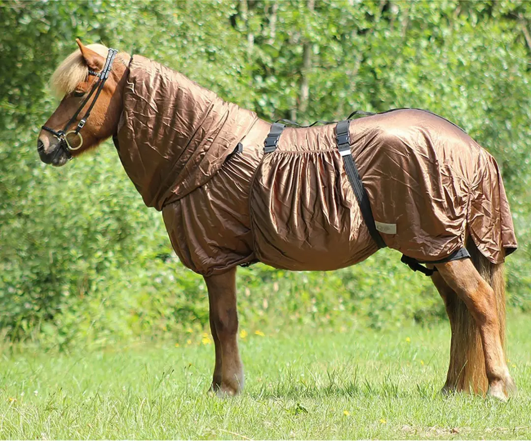 QHP Eczeemdeken Icelandic Bruin - 135