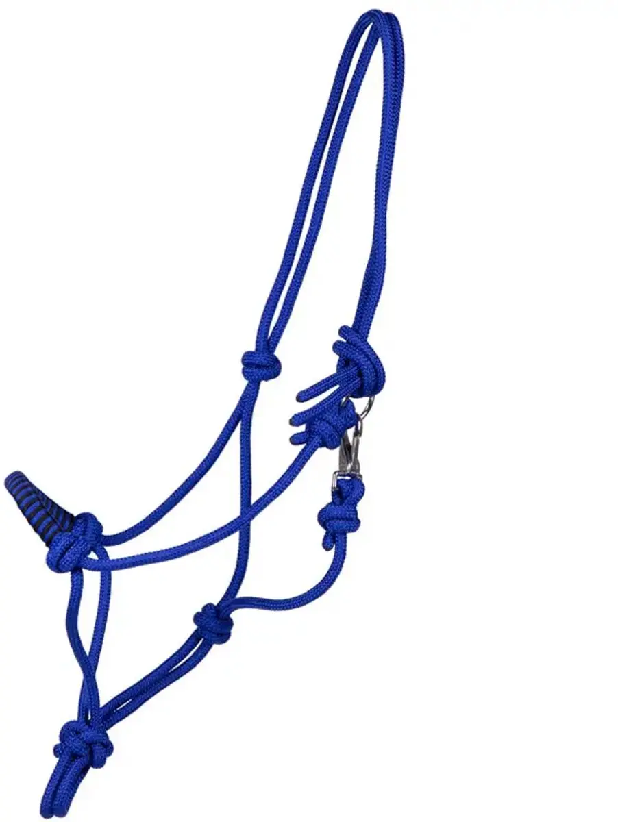 QHP Touwhalster met Clip Cob - Kobaltblauw