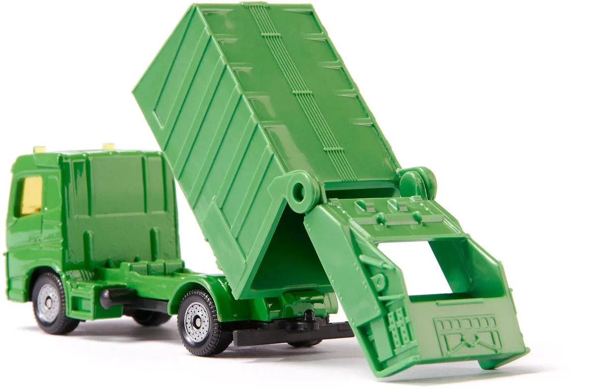 SIKU 1687 Vegmachine & Afvalwagen - Metaal/Kunststof - Groen/Orange - afbeelding 6 van 6