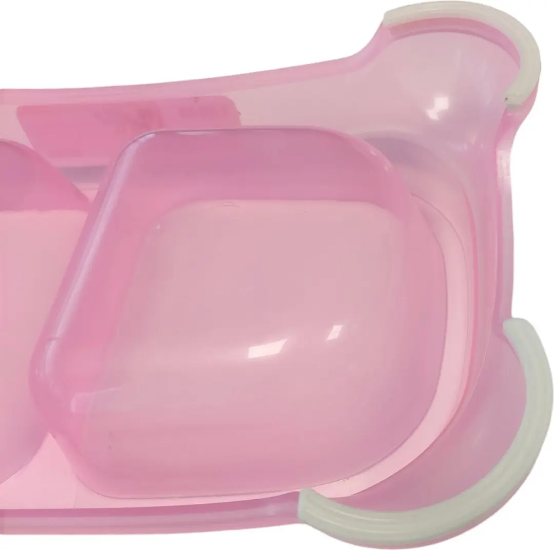 Nobleza Dubbele Voerbak Roze M - 2x500ml Kunststof