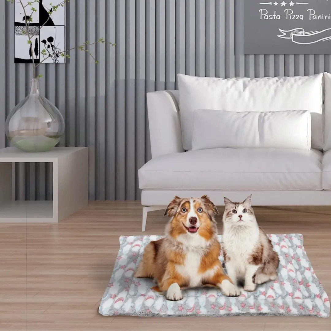 Nobleza Hondenkleed Benchmat 85x70cm - Dubbelzijdig Pluche - Grijs