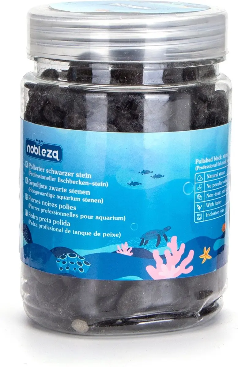 Nobleza Aquarium Grind Zwart Bodembedekking 9-12mm