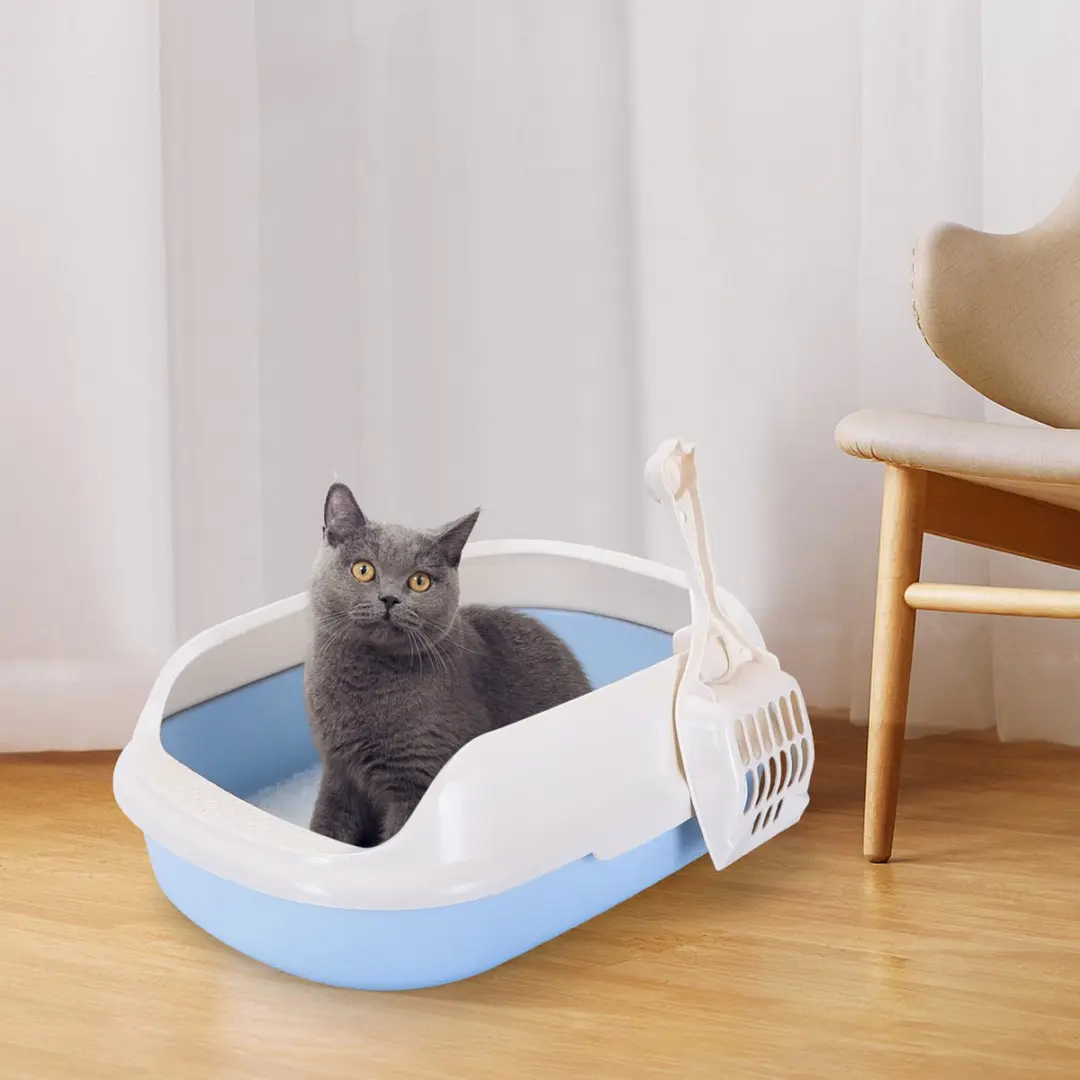 Nobleza Kattenbak met Schepje S - 15L - Blauw