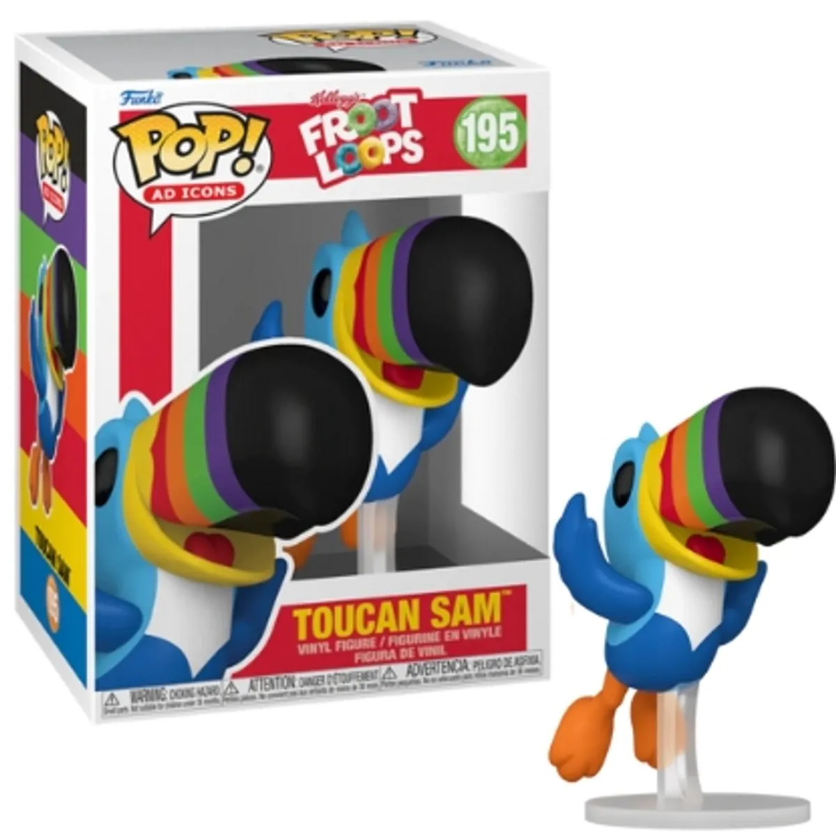 Funko Pop! Ad Icons Toucan Sam Flying - 72525 - Veelkleurig - afbeelding 4 van 5