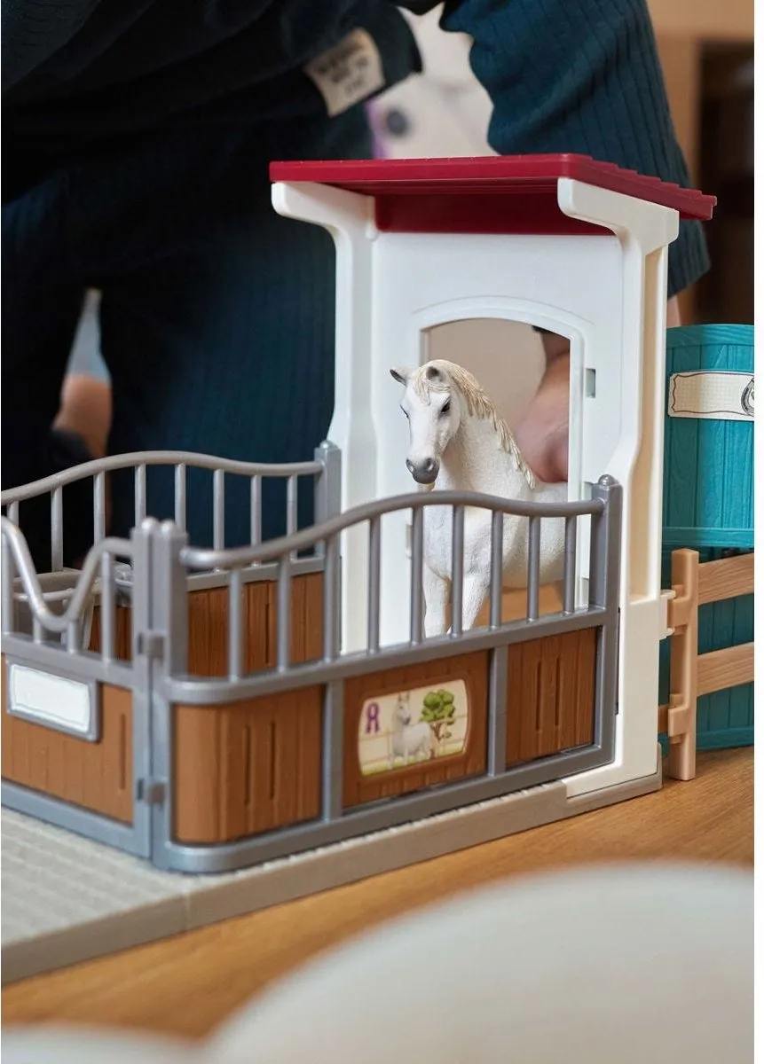 Schleich Horse Club Paardenbox Speelfigurenset 42569 - Multikleur