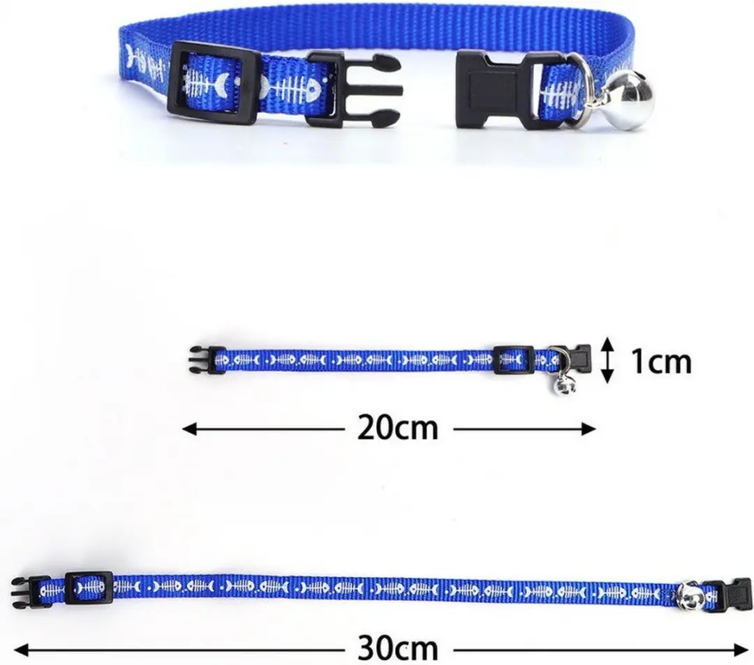 Nobleza Kattenhalsband 20-30cm - Roze/Geel