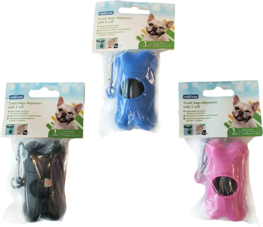 Nobleza Poepzakjeshouder Hond - Blauw - 15 Stuks