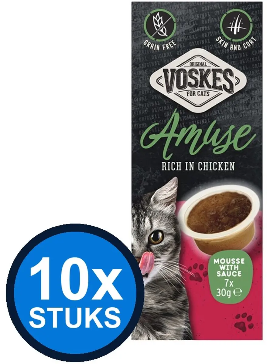 10x Voskes Amuse Mousse Rijk aan Kip in Saus