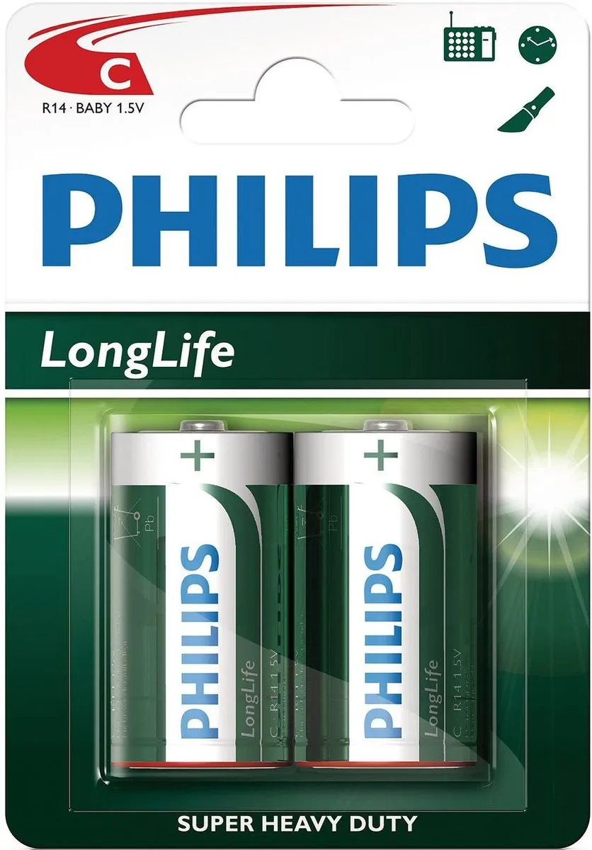 Philips Engelse staafbatterij R14