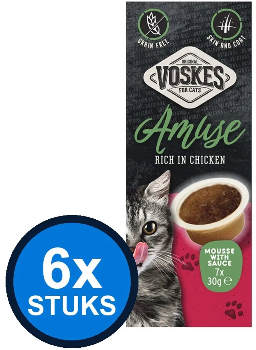 6x Voskes Amuse Mousse Rijk aan Kip in Saus